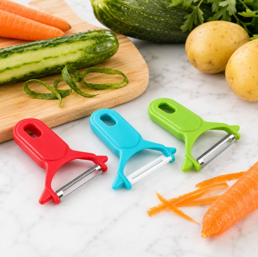 Stainless Steel Swivel Vegetable & Fruit Peelers, 3 Pack – TIKA