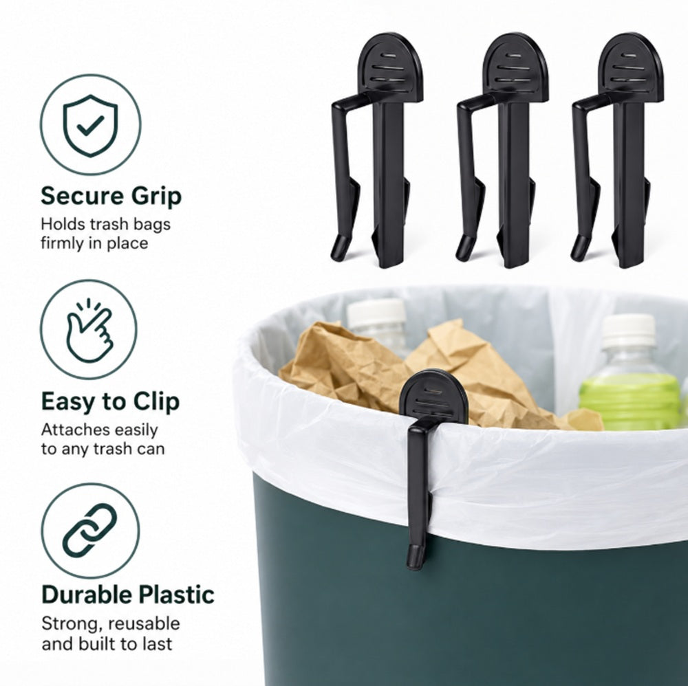 40-Pack Trash Bag Clips & Bin Liner Holders | TIKA