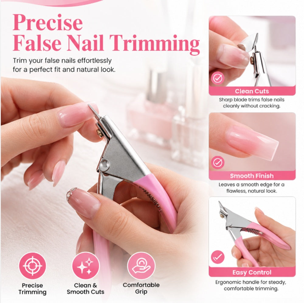 Acrylic Nail Tip Cutter with U-Shaped Edge | TIKA