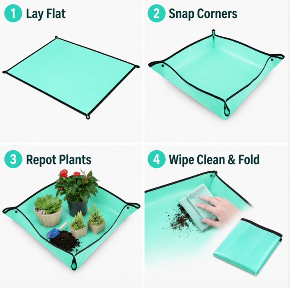39in Foldable Waterproof Plant Repotting Mat | TIKA