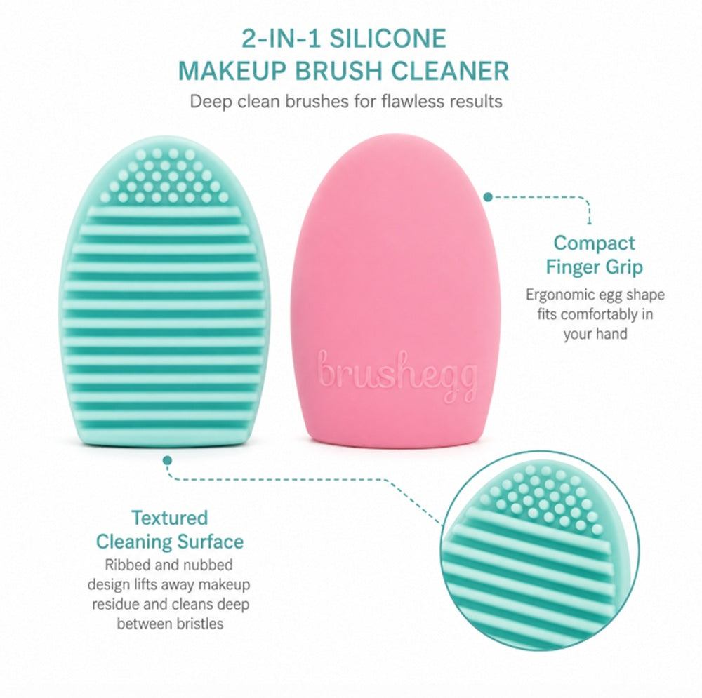 2-Pack Silicone Makeup Brush Cleaning Pads | TIKA