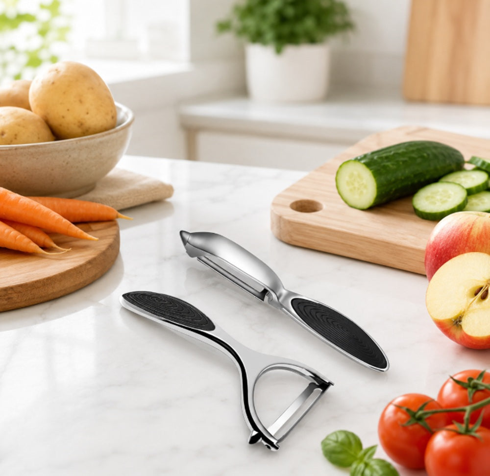 Stainless Steel Vegetable & Fruit Peelers, 2 Pack – TIKA