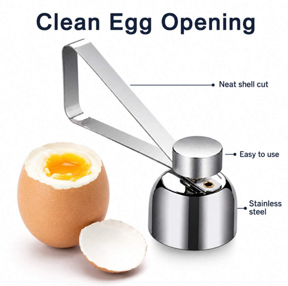 Stainless Steel Egg Topper for Soft & Hard-Boiled Eggs | TIKA