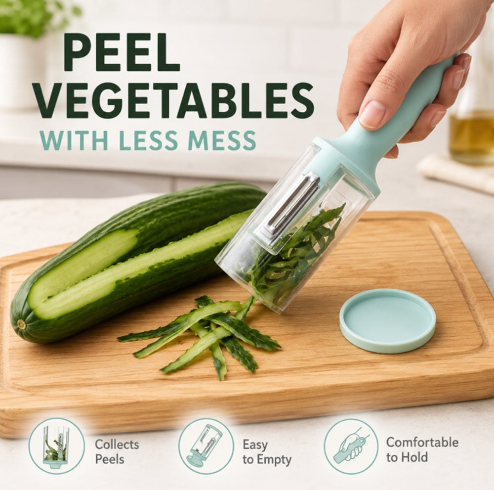 Fruit & Vegetable Peeler and Fish Scaler with Steel Blade – TIKA