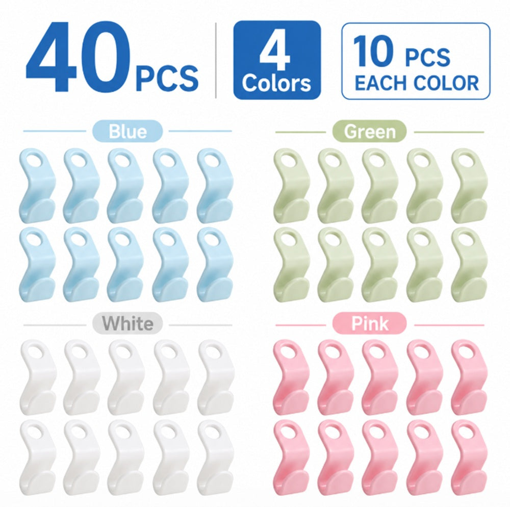 40-Pack Cascading Hanger Connector Hooks | TIKA