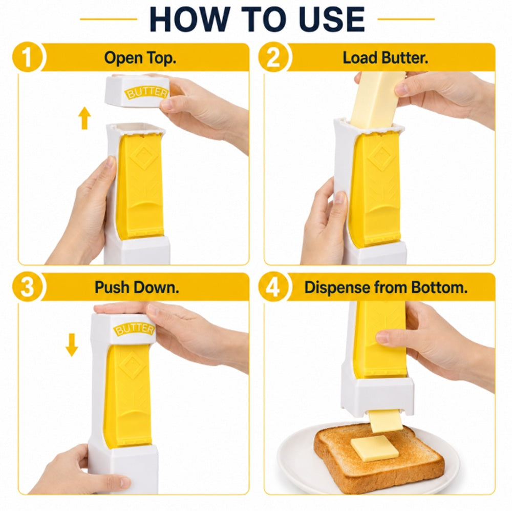Stick Butter Cutter, Slicer & Dispenser with Freshness Seal | TIKA