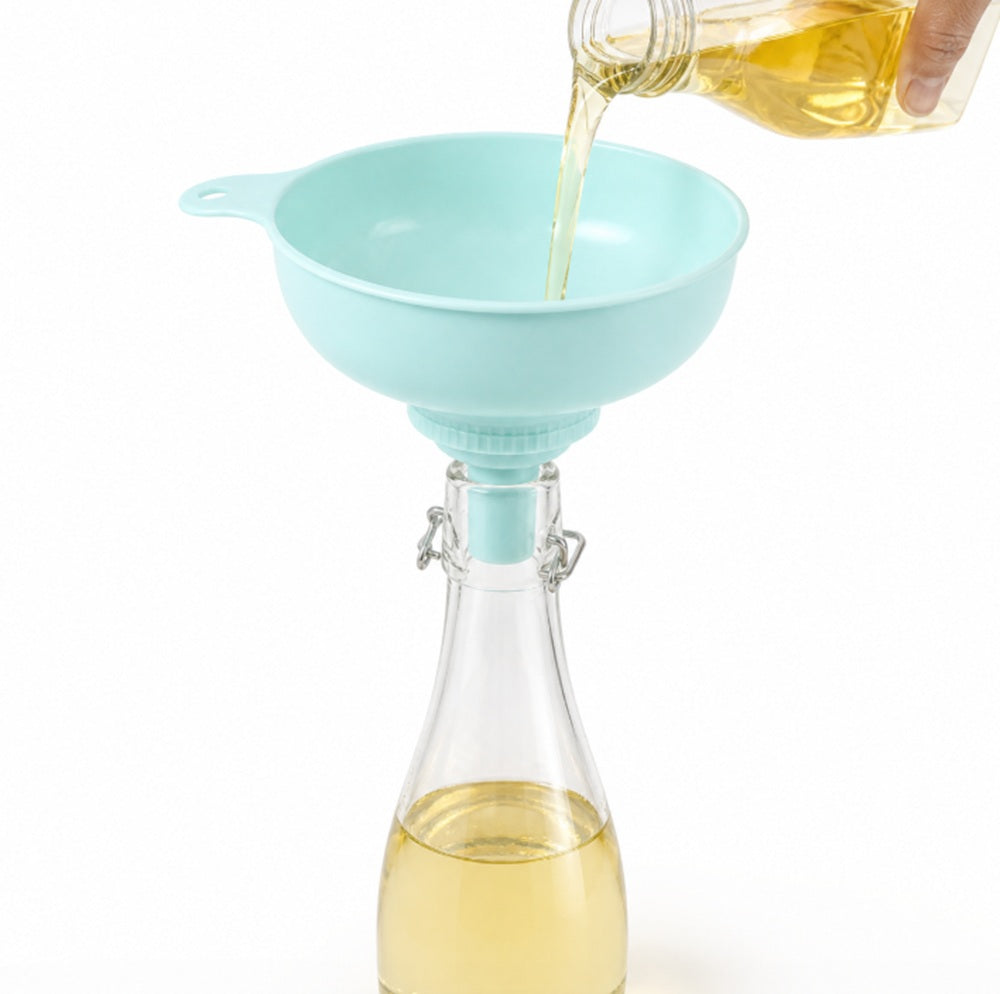 3-in-1 Wide-Mouth Kitchen Funnel, Strainer & Jar Filler | TIKA
