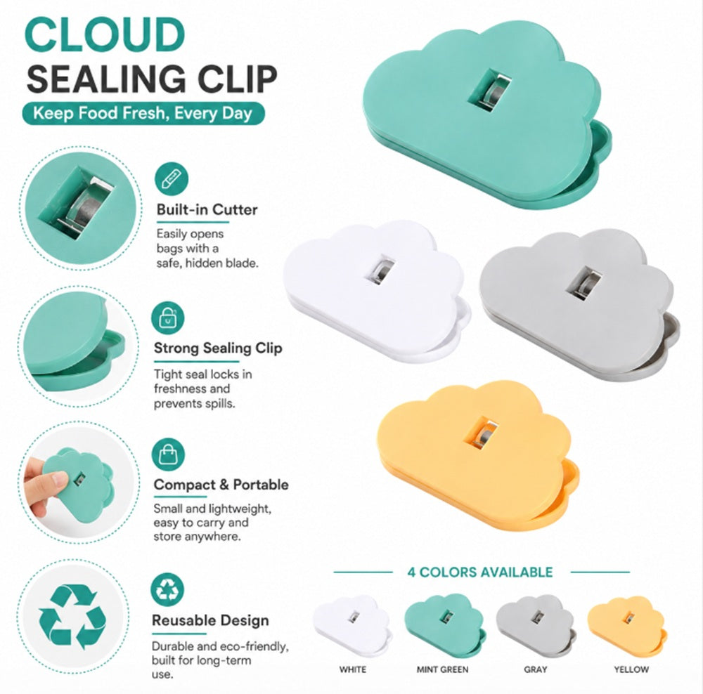8-Pack Food Bag Sealing Clips for Snacks & Cereal | TIKA
