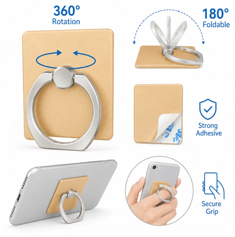 4-Pack 360° Rotating Phone Ring Grips & Stands | TIKA