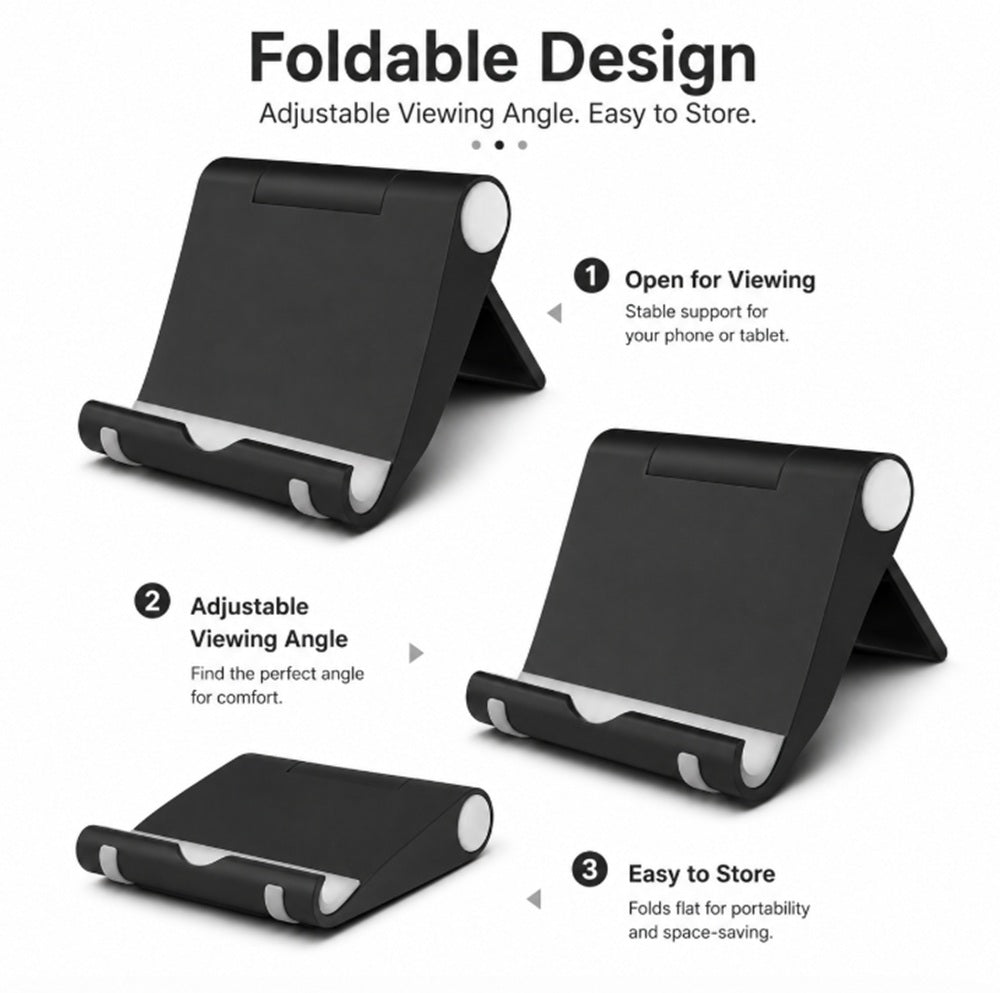 Foldable Phone & Tablet Desk Stand | TIKA
