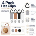 4-Pack Elastic Travel Hat Clips | TIKA