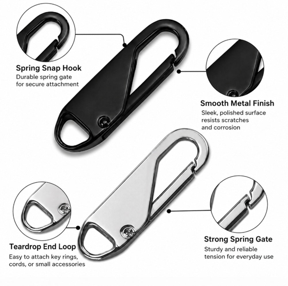 8-Pack Zipper Pull Tab Replacement Kit | TIKA
