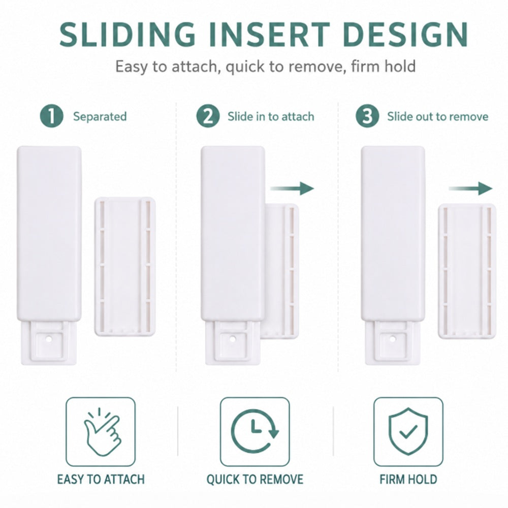 4-Pack Self-Adhesive Power Strip Holders | TIKA