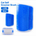 Cat Self-Grooming Corner Brush with Catnip Holder | TIKA