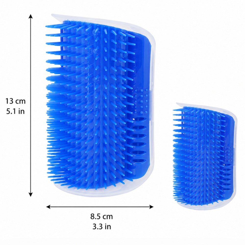 Cat Self-Grooming Corner Brush with Catnip Holder | TIKA
