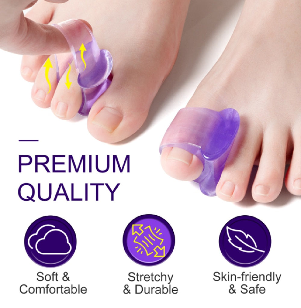 4-Pair Reusable Gel Toe Separators | TIKA
