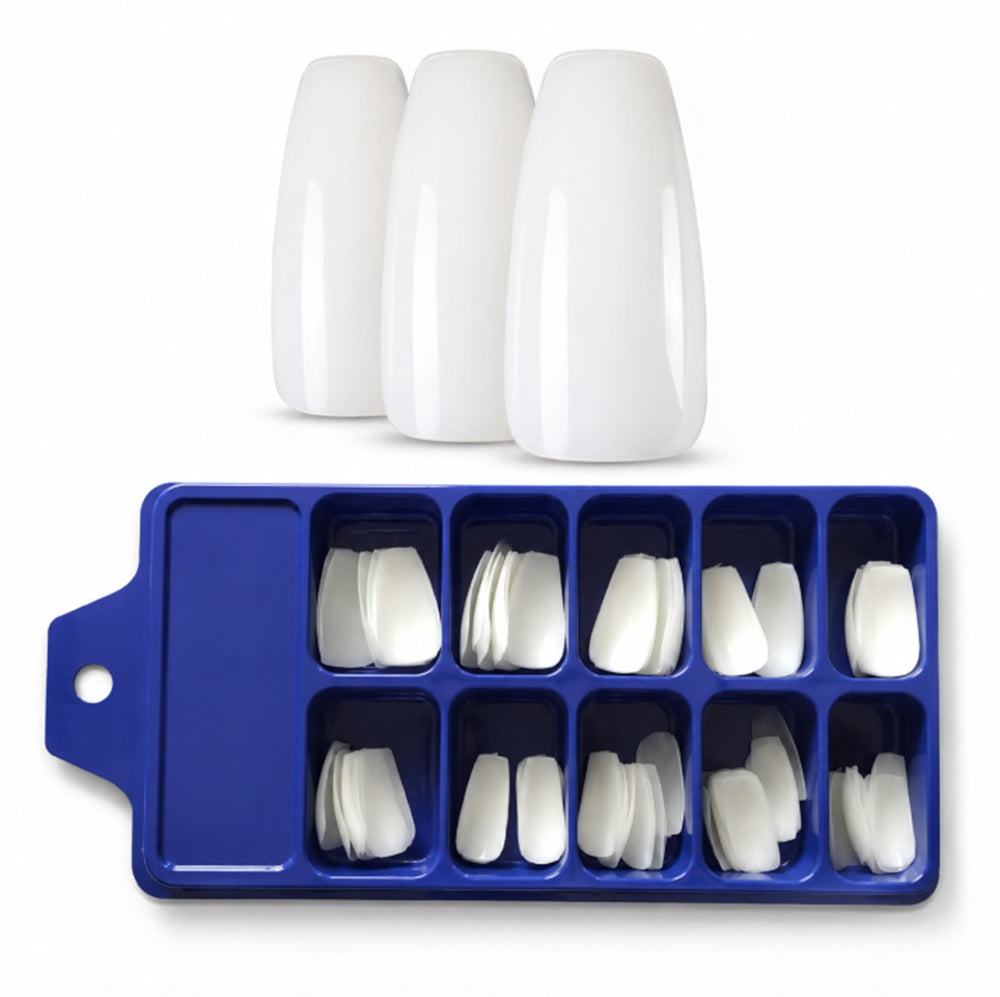 100-Pack French Half-Cover Nail Tips | TIKA