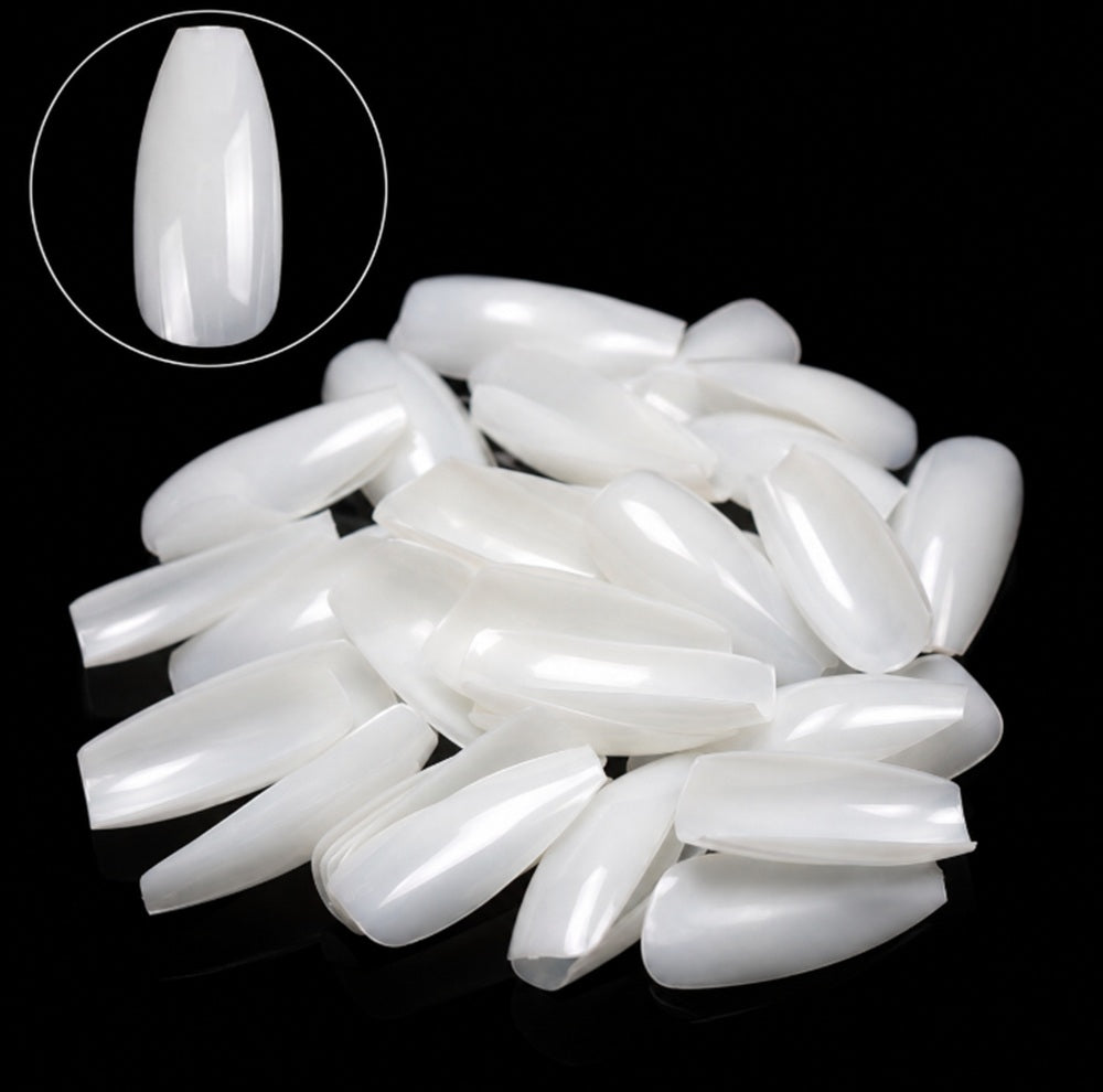 100-Pack French Half-Cover Nail Tips | TIKA