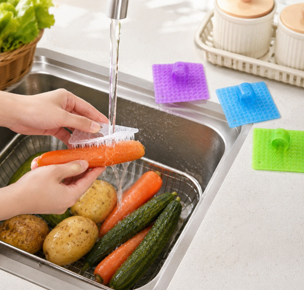 4-Pack Fruit & Vegetable Cleaning Brush Set | TIKA
