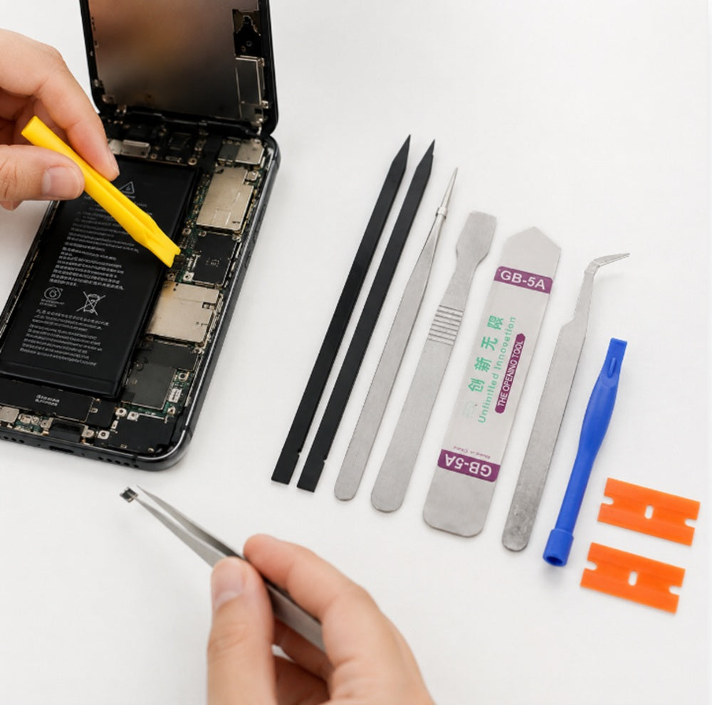 10-in-1 Phone Repair Tool Kit with Pry Tools & Tweezers | TIKA