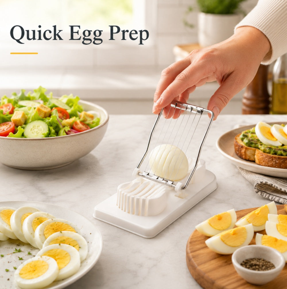 2-in-1 Stainless Steel Egg and Vegetable Slicer | TIKA