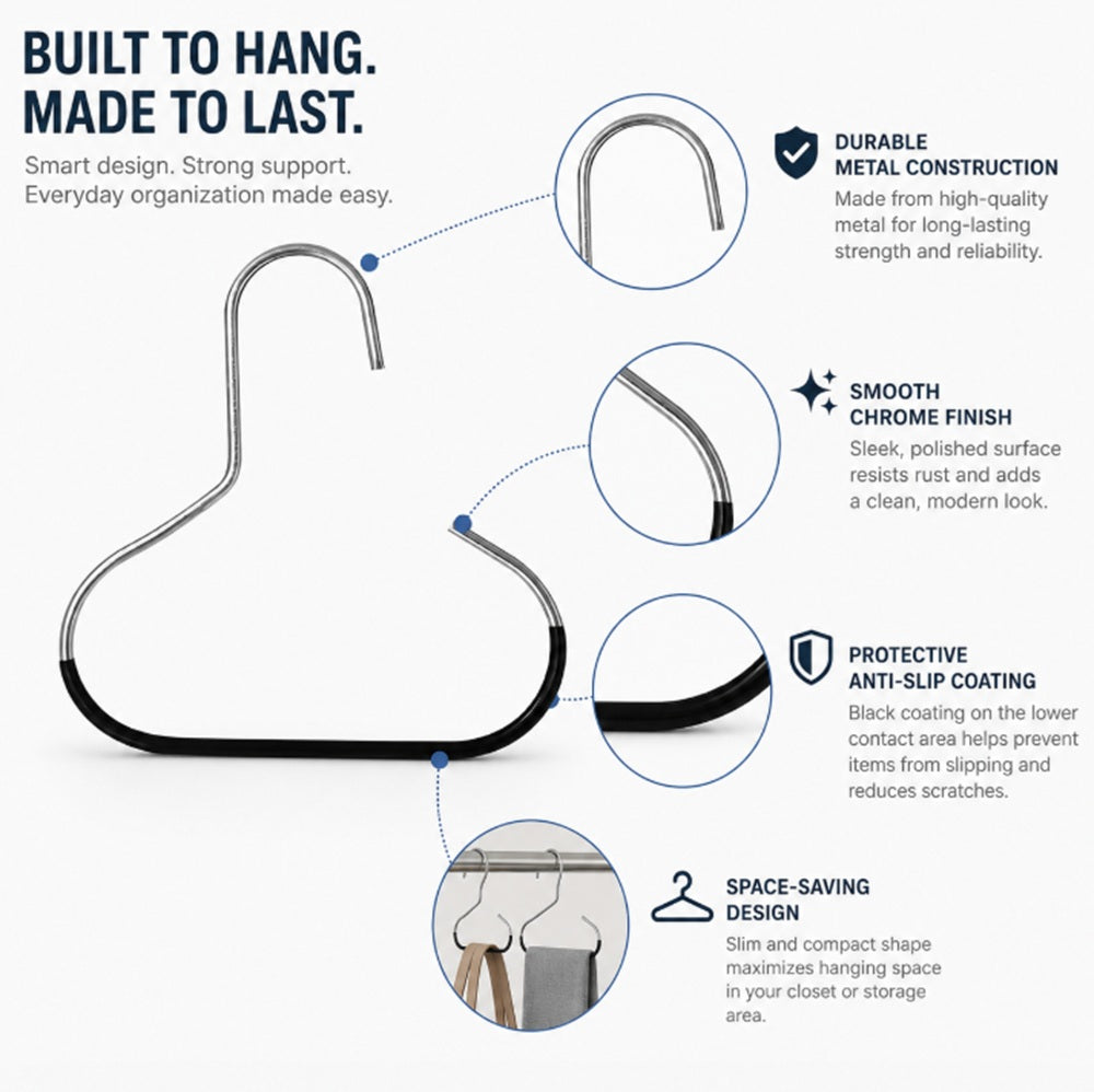 4-Pack Non-Slip Hat & Scarf Organizer Rings | TIKA