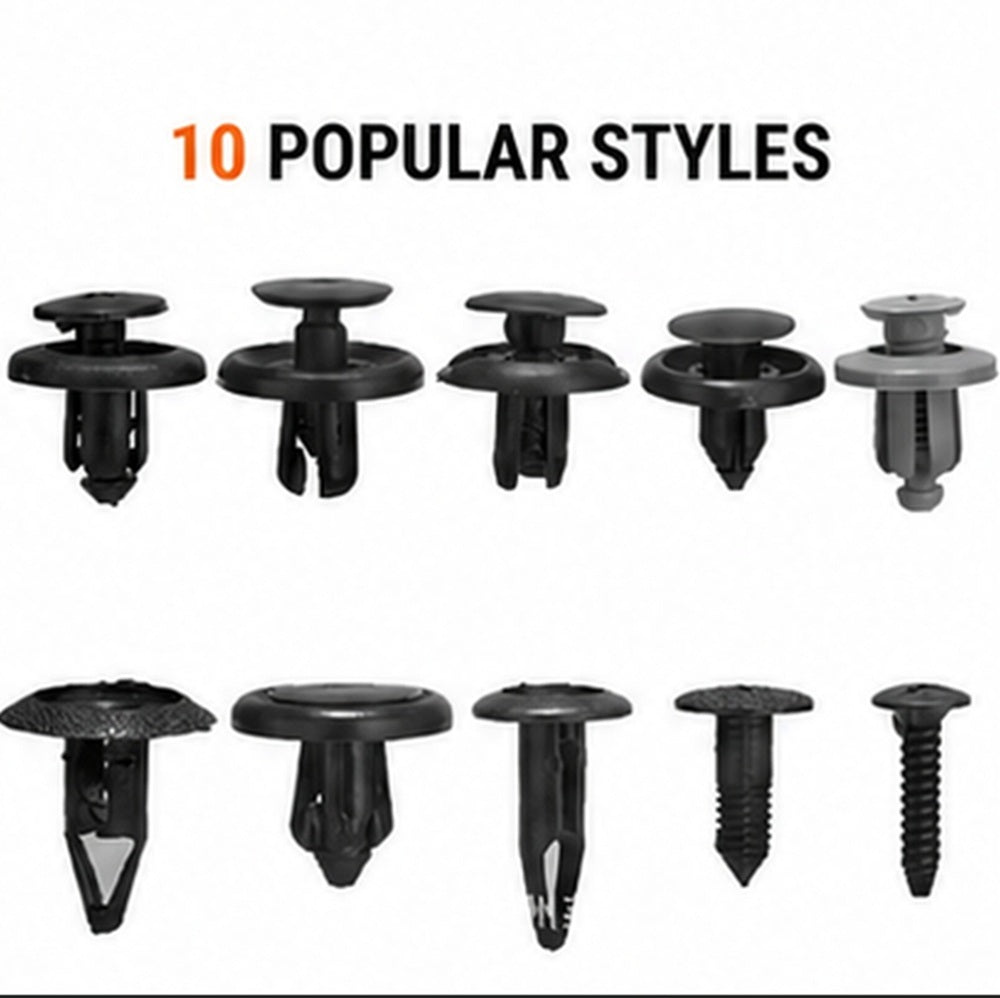 100-Pack Plastic Screw Rivet Auto Trim Clips | TIKA