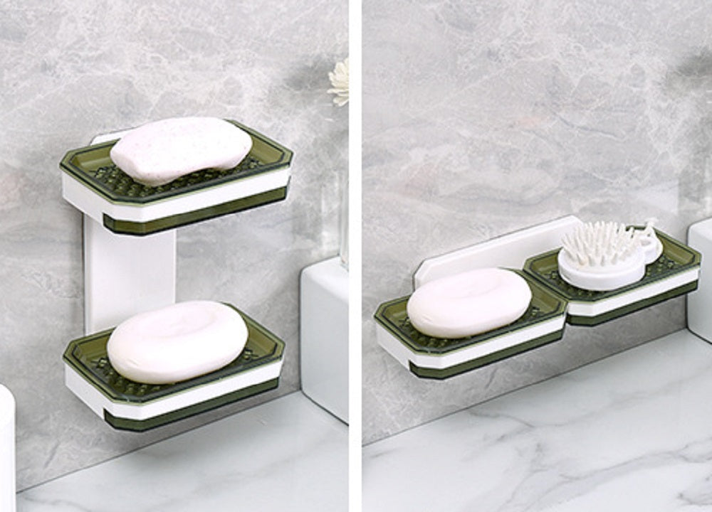 Wall-Mounted Double-Layer Soap Dish | TIKA
