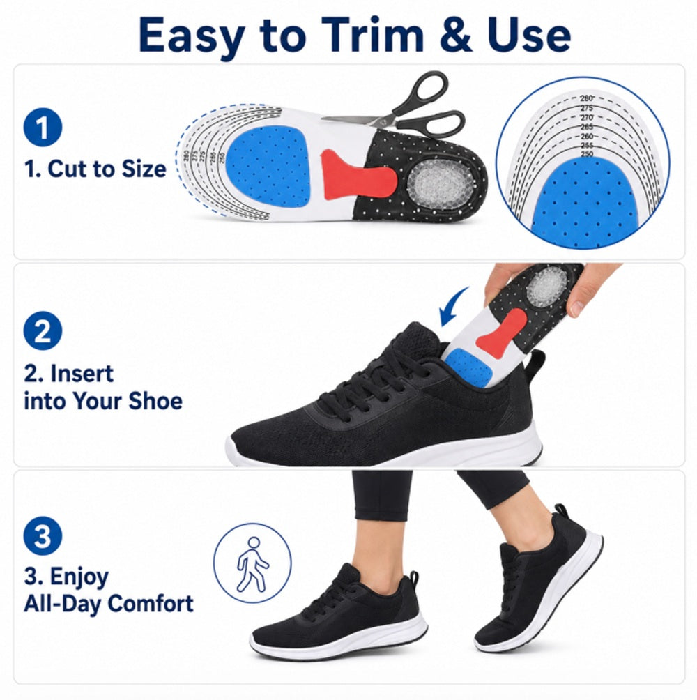 1-Pair Arch Support Shoe Insoles | TIKA