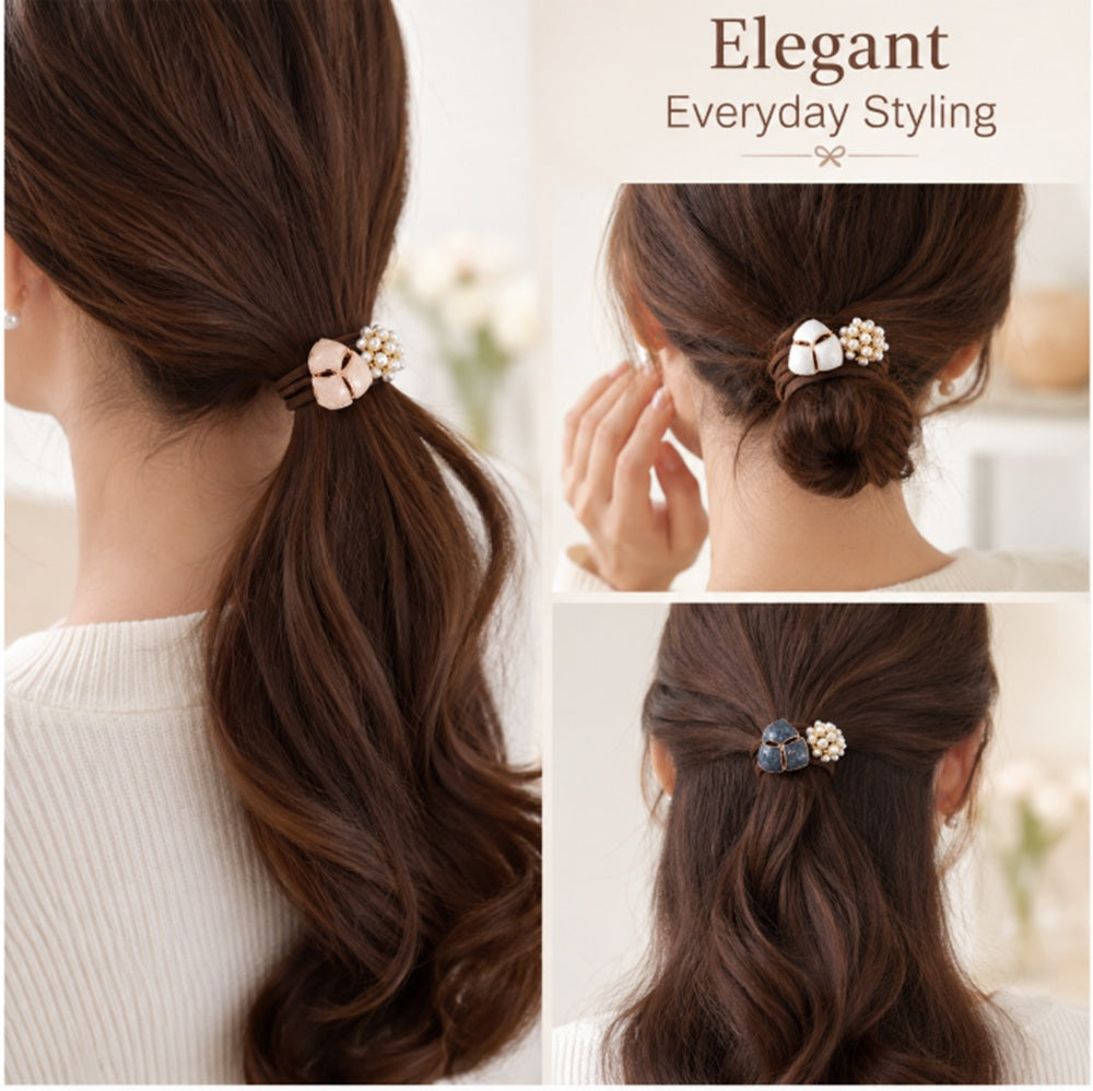 3-Pack Non-Slip Elastic Hair Ties for Women & Girls | TIKA