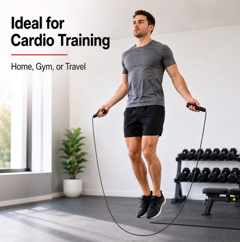Adjustable Speed Jump Rope for Fitness & Boxing | TIKA