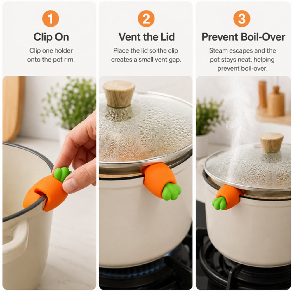 6-Pack Silicone Lid Lifters & Boil-Over Stoppers | TIKA