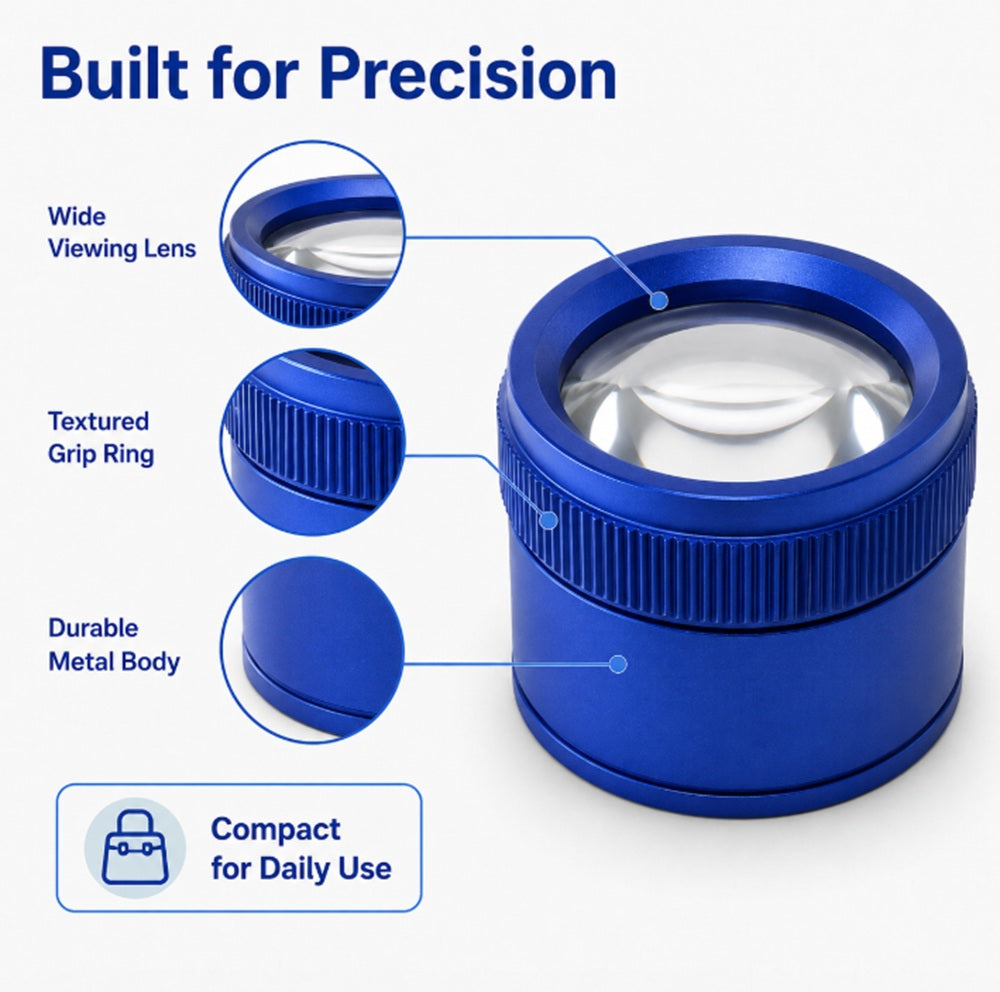 40X 30mm Portable Jeweler’s Loupe Magnifier | TIKA