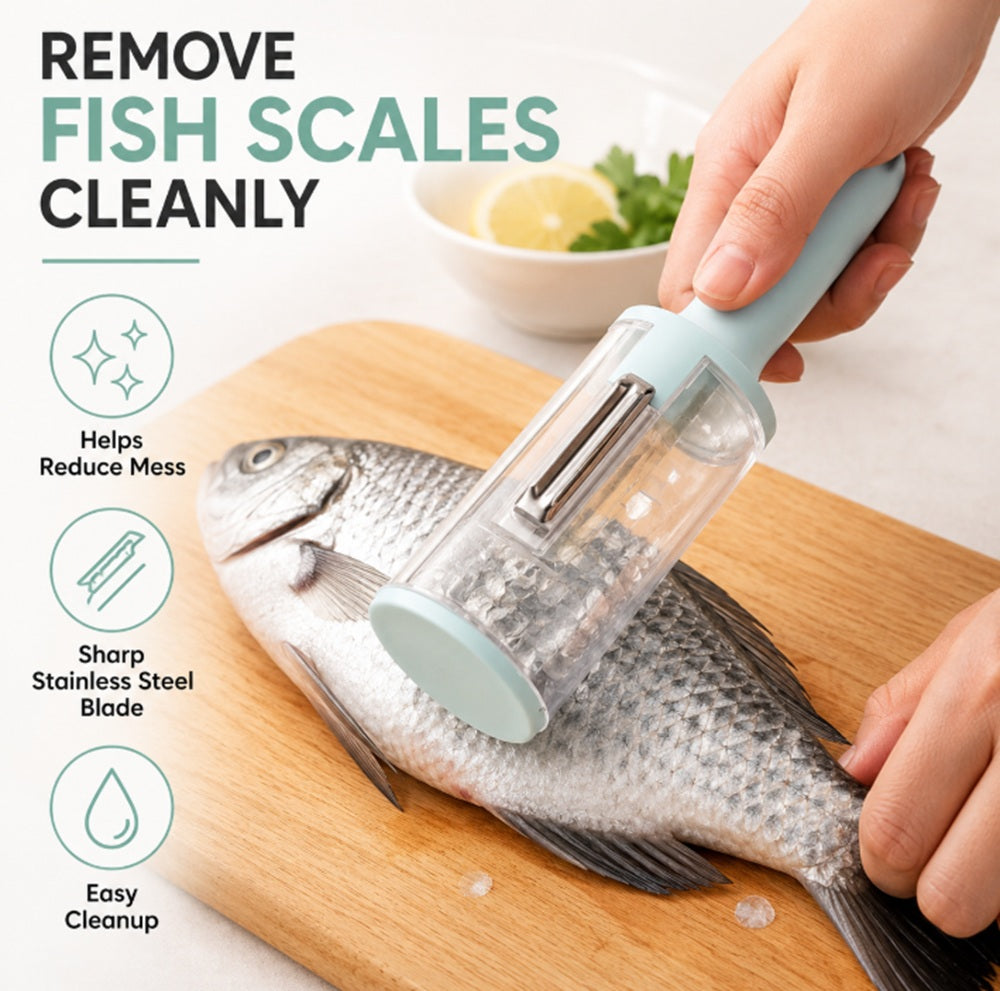 Fruit & Vegetable Peeler and Fish Scaler with Steel Blade – TIKA