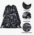 Waterproof Barber Cape with Adjustable Snap Closure | TIKA