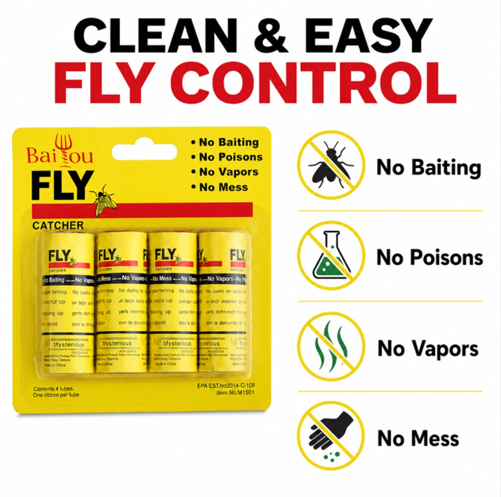 16-Pack Hanging Sticky Fly Strips | TIKA