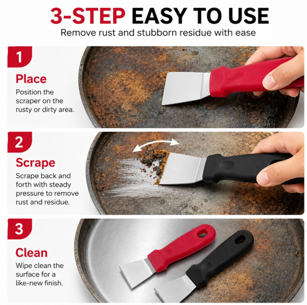 2-Piece Stainless Steel Spatula and Scoop Set | TIKA