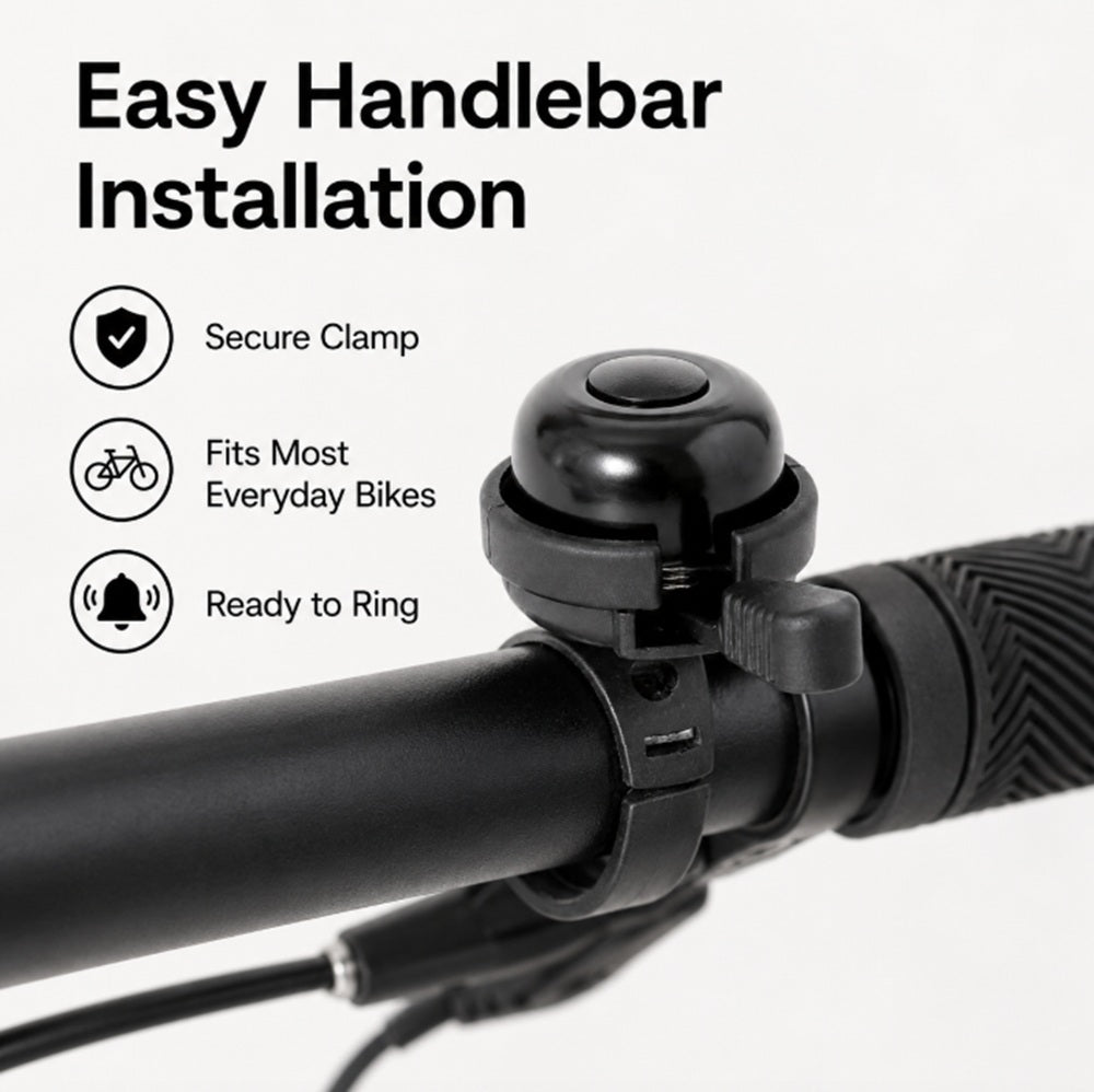 Loud Metal Bicycle Bell for Handlebars | TIKA