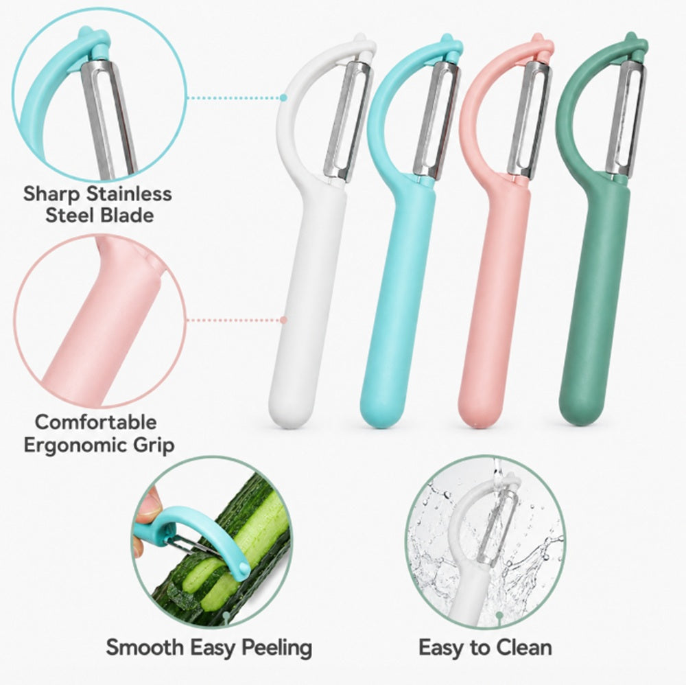 Stainless Steel P-Type Fruit & Vegetable Peelers, 4 Pack – TIKA