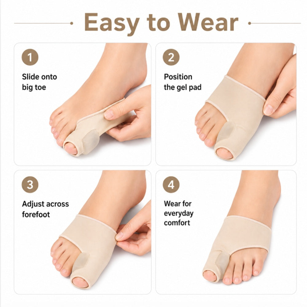 1-Pair Reusable Big Toe Spacers | TIKA