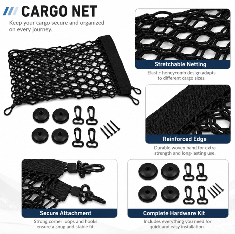 Elastic Nylon Car Trunk Cargo Net Organizer | TIKA
