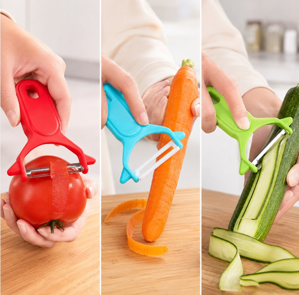 Stainless Steel Swivel Vegetable & Fruit Peelers, 3 Pack – TIKA