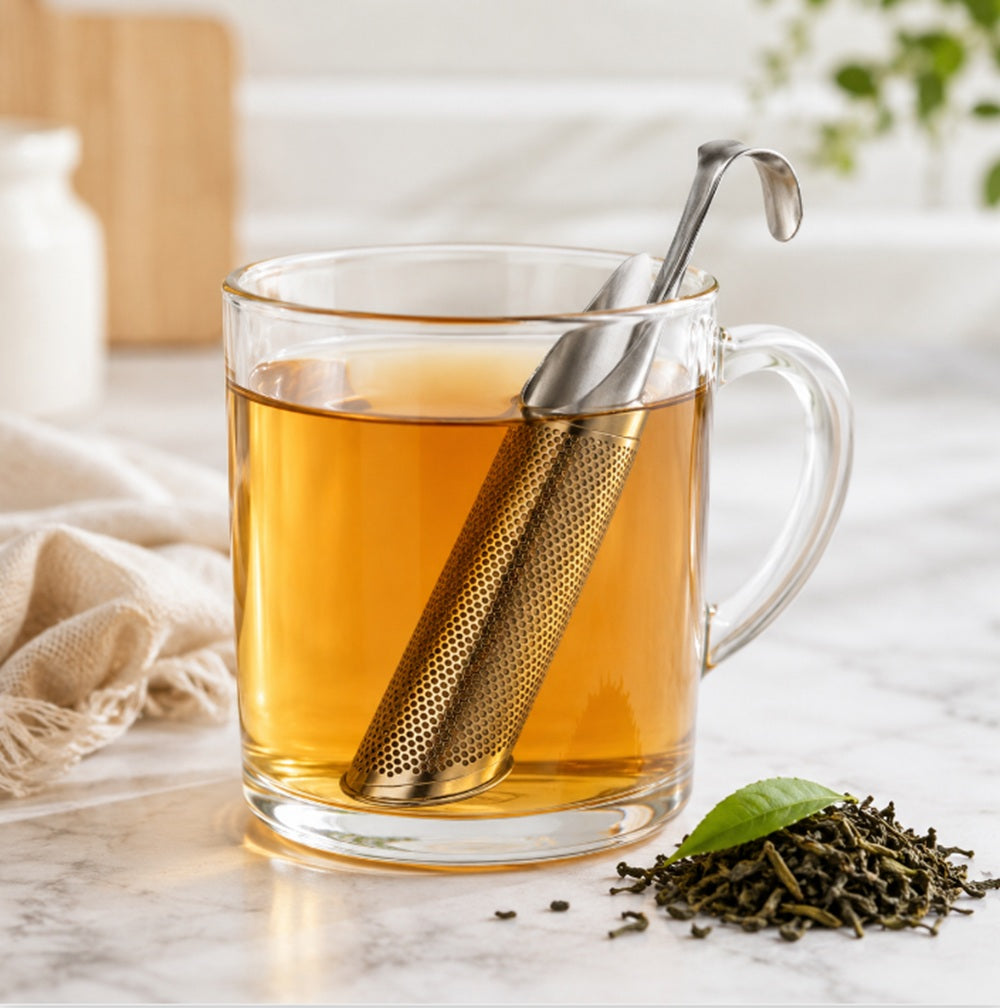 Stainless Steel Stick Tea Infuser with Hook Handle for Loose-Leaf Tea | TIKA