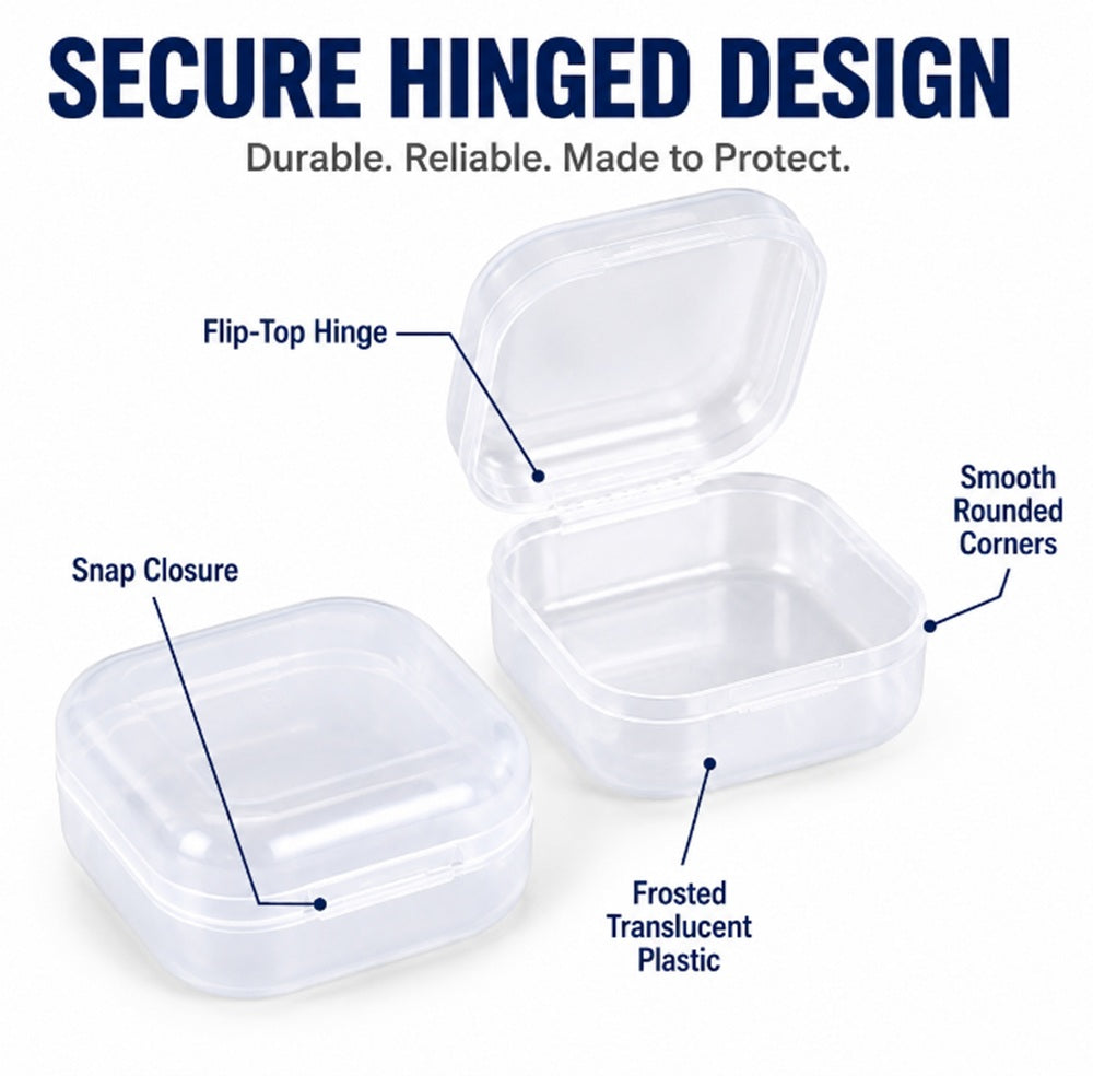 40-Pack Mini Plastic Storage Boxes | TIKA