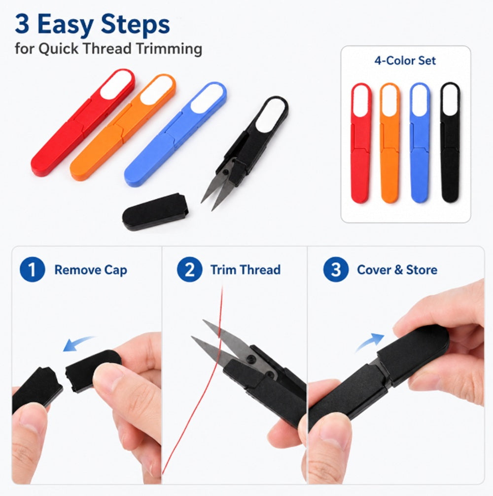 4-Pack Precision Sewing & Embroidery Thread Snips | TIKA