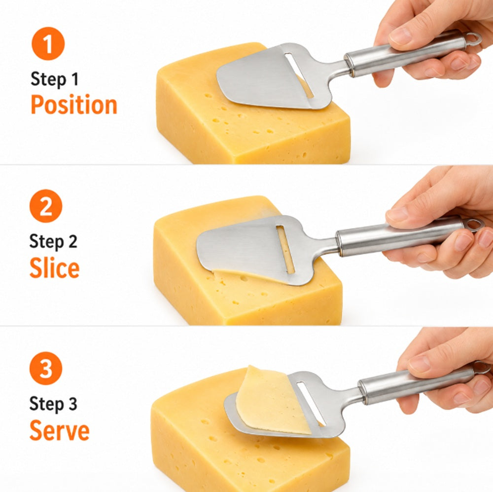 9.5-Inch Stainless Steel Cheese Slicer | TIKA