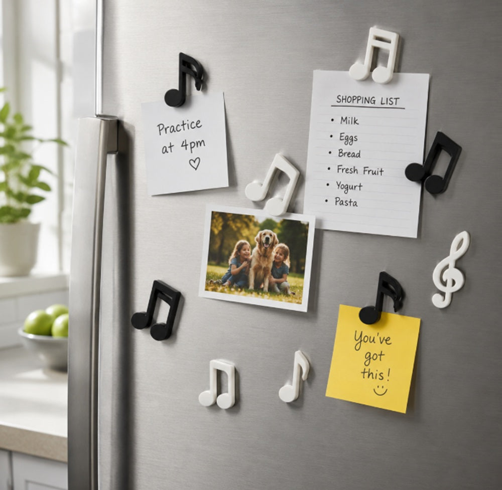 12-Pack Musical Note Fridge Magnets | TIKA