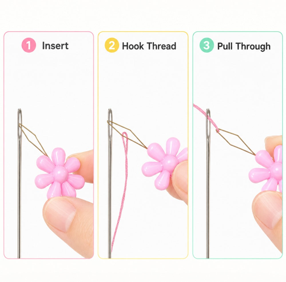 20-Piece Wire Loop Needle Threader Set | TIKA