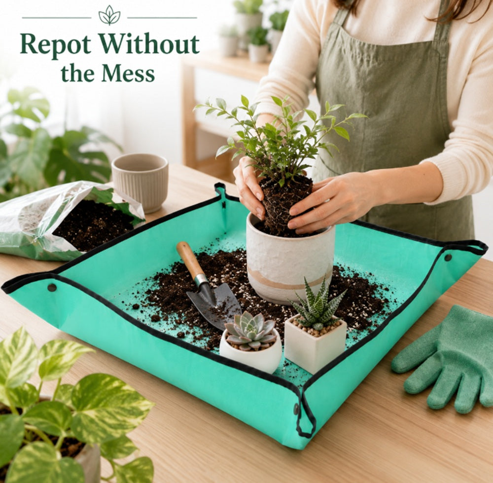39in Foldable Waterproof Plant Repotting Mat | TIKA