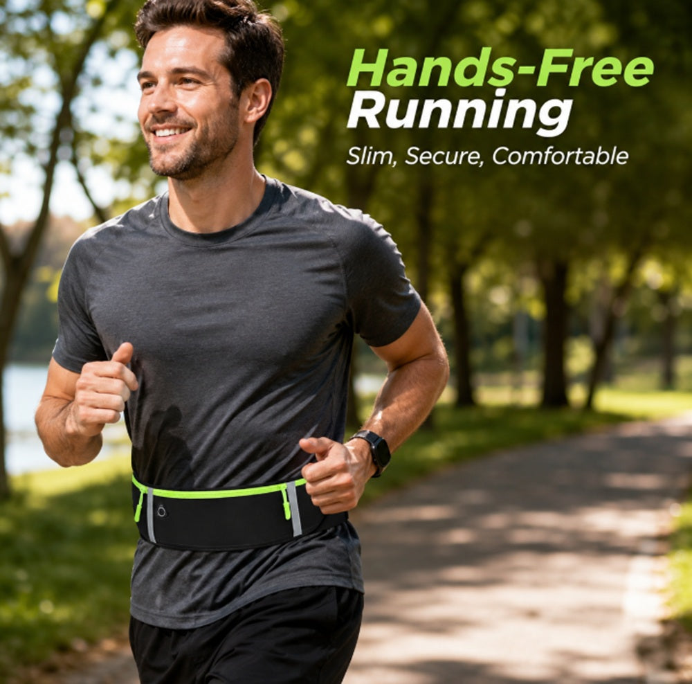 Adjustable Water-Resistant Running Belt Phone Pouch | TIKA